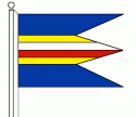 Vlajka mestskej časti Lamač pozostáva zo šiestich pozdĺžnych pruhov vo farbách modrej(3/10), žltej(1/10), bielej(1/10), červenej(1/10), žltej(1/10) a modrej(3/10). Vlajka má pomer strán 2:3 a ukončená je tromi cípmi, t.j. dvomi zástrihmi, 